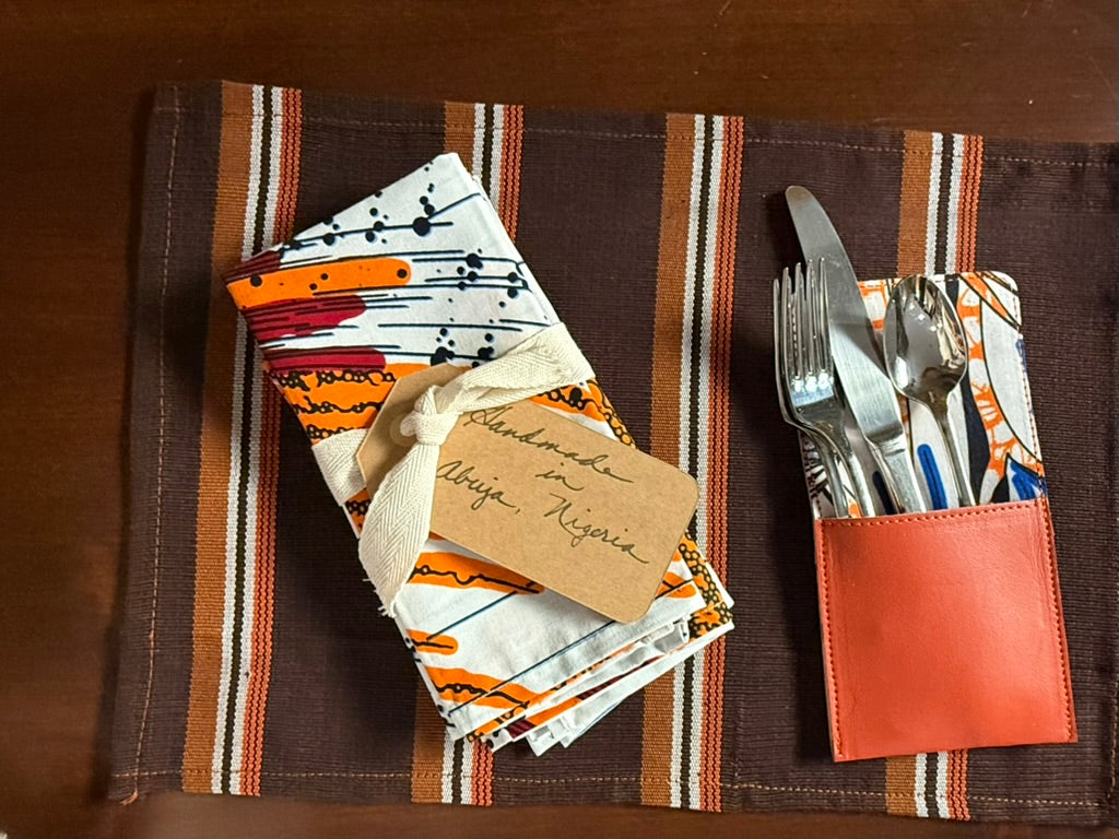 Savanna Swirl Cloth Napkins Set of 4