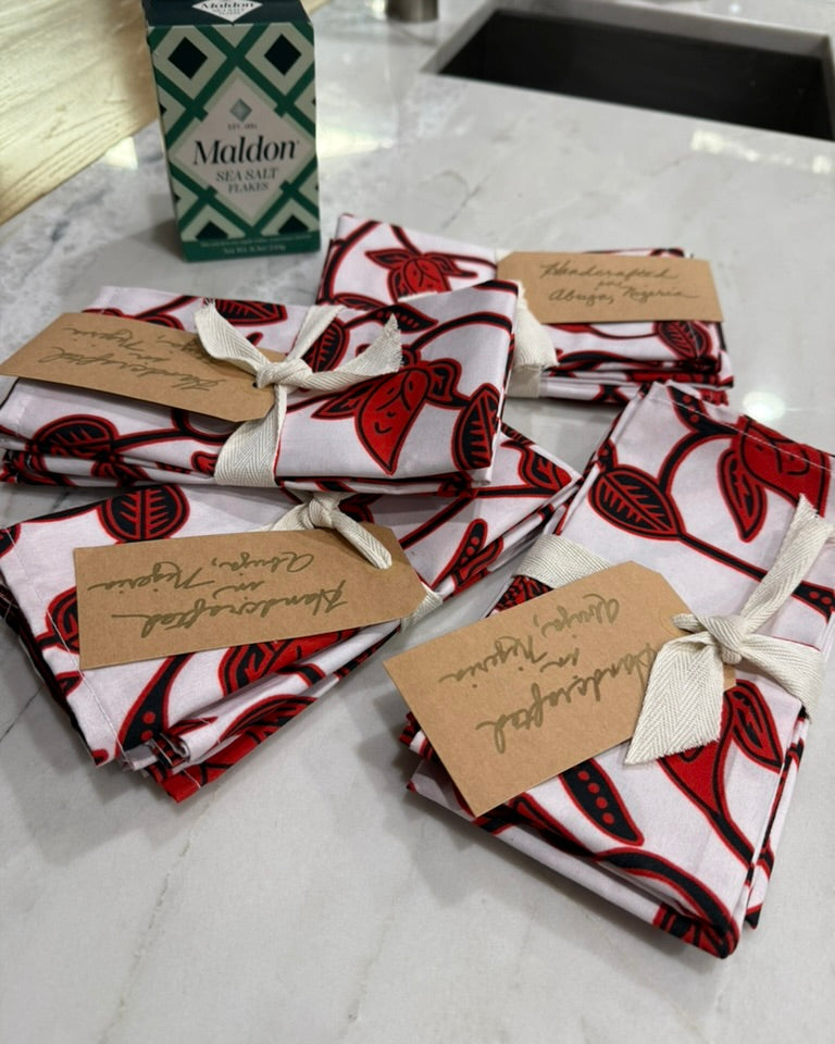 Red & White Napkins