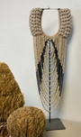 Black and Brown Tribal Necklace on the Stand-Spark Social
