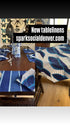 Blue Table Linens-Spark Social