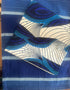 Nigerian Hand Crafted Blue/White Leaf Napkins W/ Matching Placemats & Cutlery Holders-Spark Social