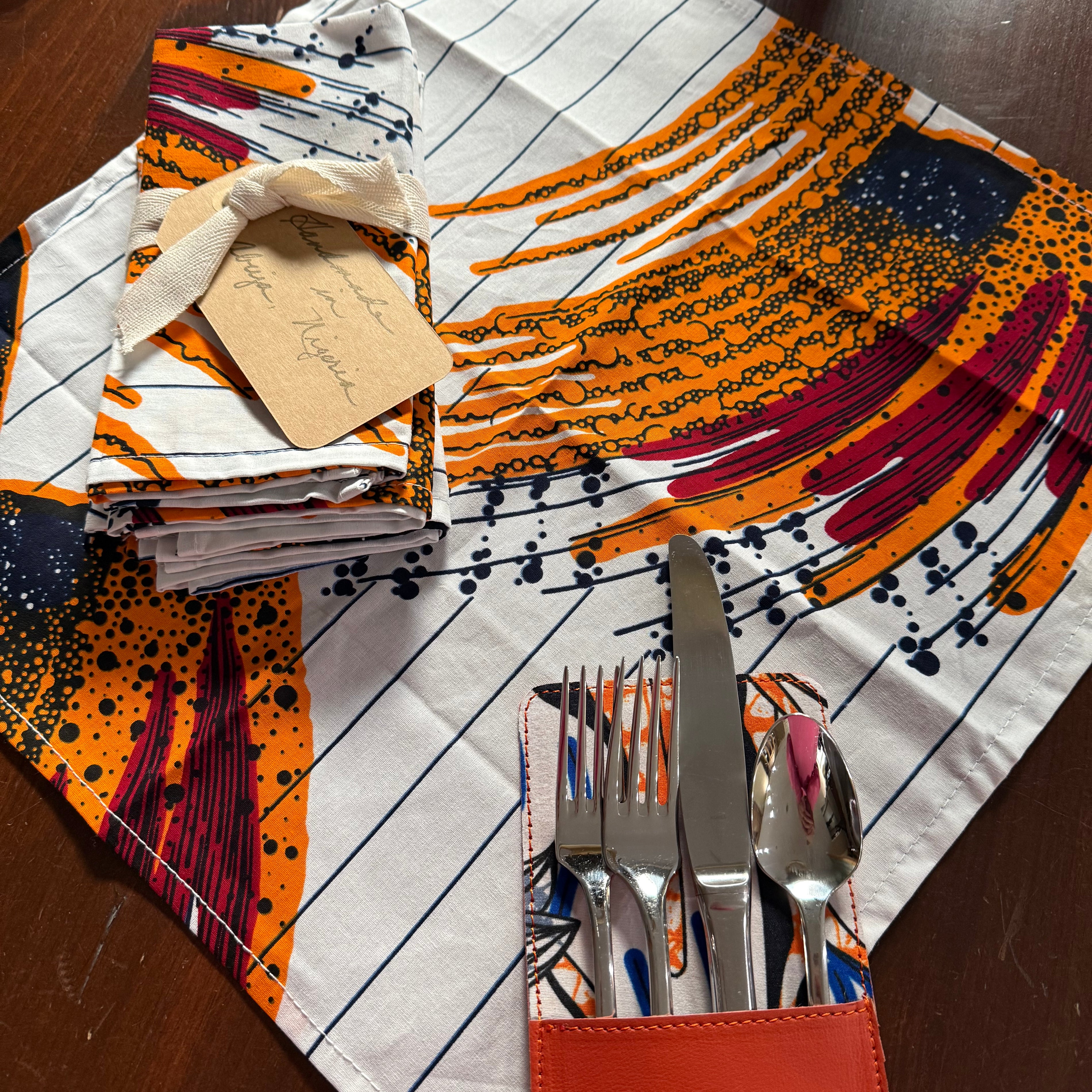 Savanna Swirl Cloth Napkins Set of 4