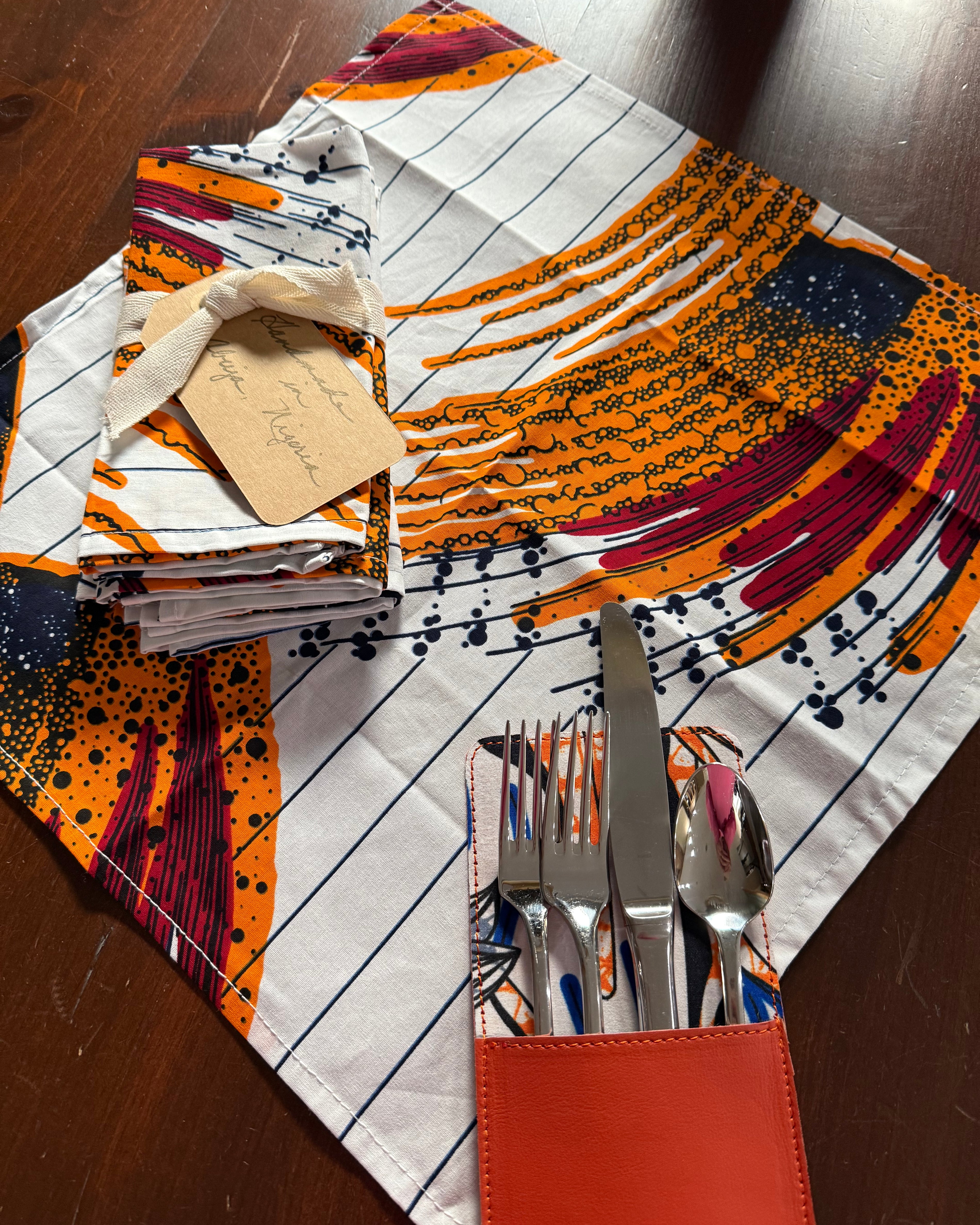 Savanna Swirl Cloth Napkins Set of 4