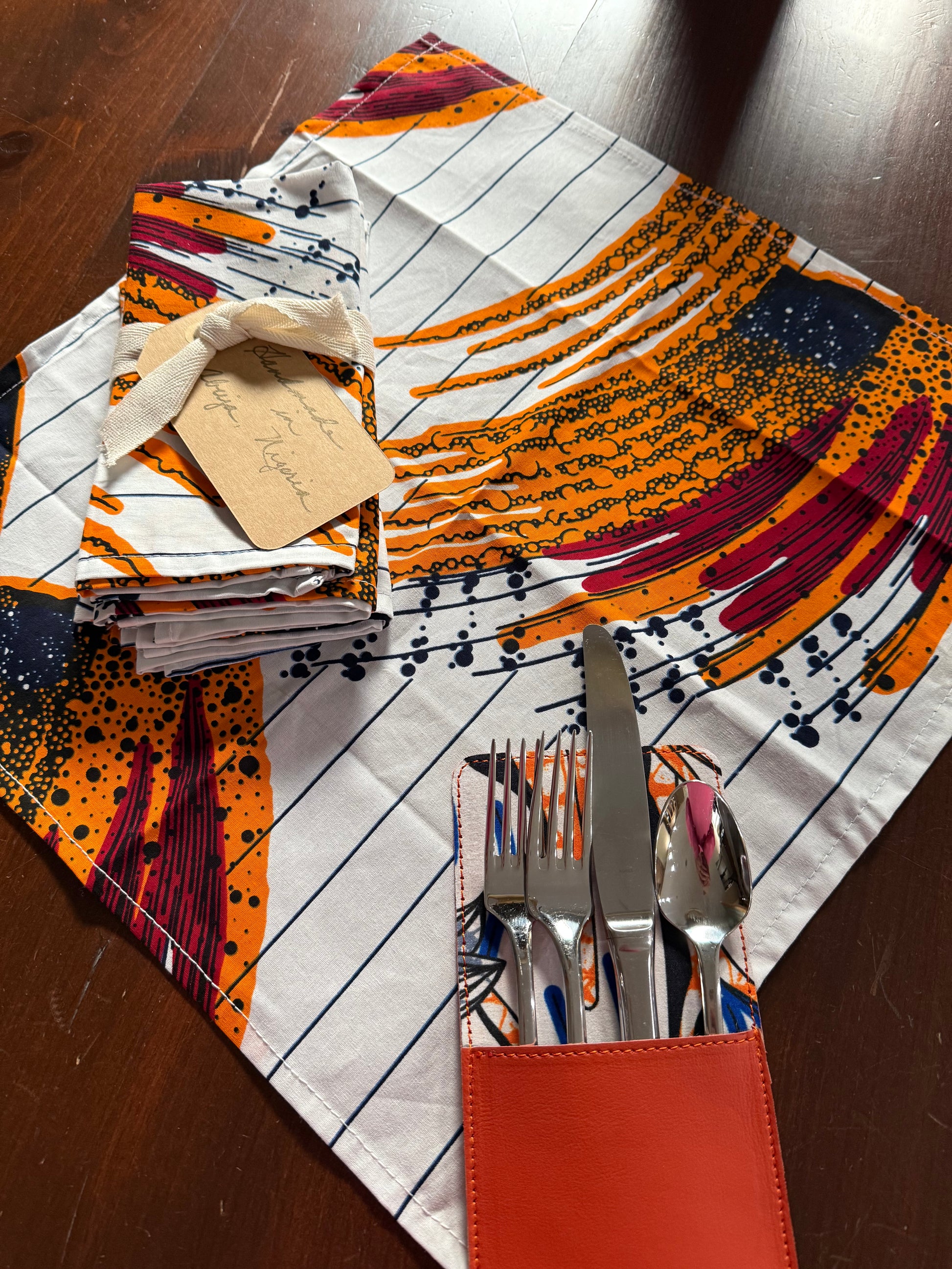 Savanna Swirl Cloth Napkins Set of 4