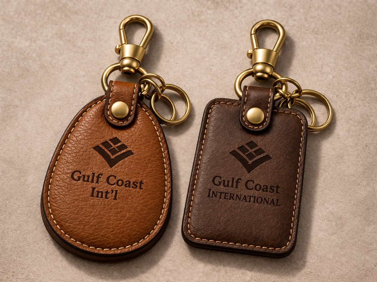 Custom Key Chain or Luggage Tag. min order 40 pieces