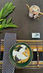 Nigerian Hand Crafted Checker Napkins & Placemats Set-Spark Social