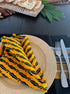 Nigerian Hand Crafted Yellow/Black Napkins Set of 4-Spark Social